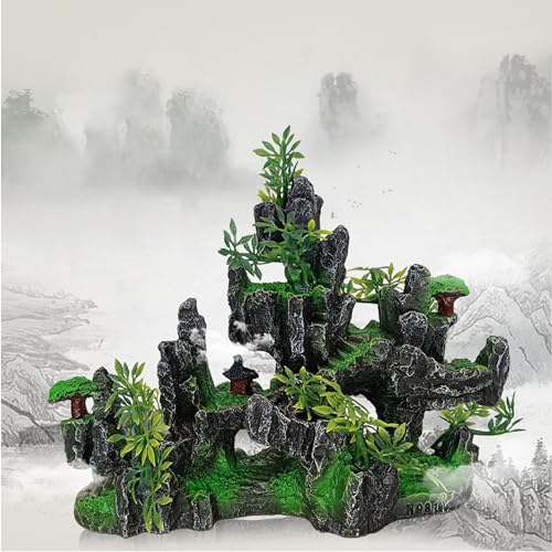 CHSG Kunstharz Schiff Fischerboot Ornament Kunstboot Dekor Aquarium Ornament Landschaftsbau Dekor Für Zubehör, Einzigartige Ergänzung Zu Ihrem -Rockery von CHSG