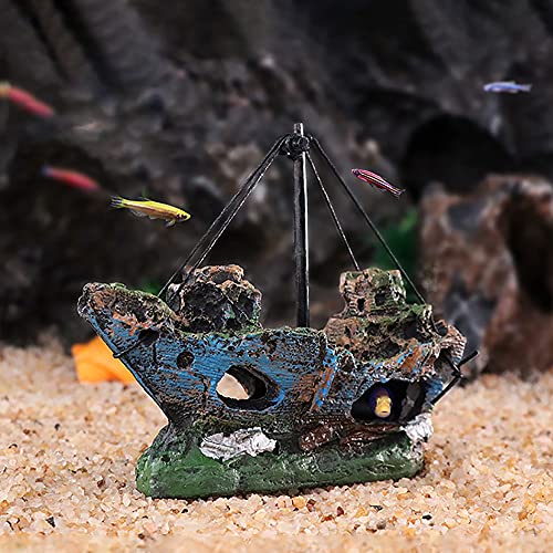 CHSG Kunstharz Aquarium Ornament Aquarien Schiff Fischerboot Ornament Aquarium Kunstboot Dekor Aquarium Ornament Landschaftsbau Dekor Für Aquarium Zubehör, Einzigartige Ergänzung Zu Ihrem Tank CHSG Kunstharz Aquarium Ornament Aquarien Schiff Fischerboot Ornament Aquarium Kunstboot Dekor Aquarium Ornament Landschaftsbau Dekor Für Aquarium Zubehör, Einzigartige Ergänzung Zu Ihrem Tank von CHSG