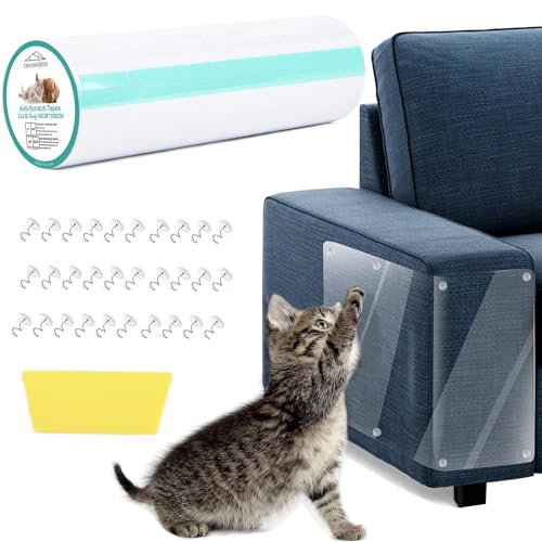 CHUANGSEED Kratzschutz Katze Tape 3m x 30cm mit 30 Schrauben und 1 Schaber Möbelschoner Katze Möbelschutz Kratzpads für Couch Tür Wand Kratzabwehr Kratzschutz Sofa Transparent Kratzschutz Pad CHUANGSEED Kratzschutz Katze Tape 3m x 30cm mit 30 Schrauben und 1 Schaber Möbelschoner Katze Möbelschutz Kratzpads für Couch Tür Wand Kratzabwehr Kratzschutz Sofa Transparent Kratzschutz Pad von CHUANGSEED