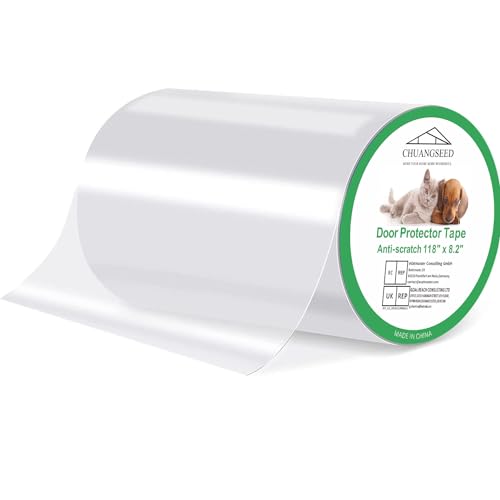 CHUANGSEED Kratzschutz Katze Tape 3m x 21cm, Kratzschutz Sofa Transparent Kratzschutz Pad Möbelschoner Katze Möbelschutz Kratzpads für Möbel Couch Tür Wand Kratzabwehr von Katzen Hunde von CHUANGSEED