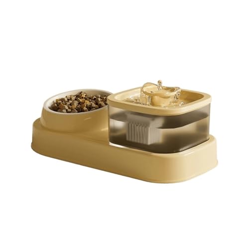 Automatischer Futterspender und Wasserbrunnen für Haustiere 2 in 1 für Katzen und Hunde, große Kapazität, abnehmbarer Futternapf mit zirkulierendem Filtersystem Automatischer Futterspender und Wasserbrunnen für Haustiere 2 in 1 für Katzen und Hunde, große Kapazität, abnehmbarer Futternapf mit zirkulierendem Filtersystem von CHUANYGU