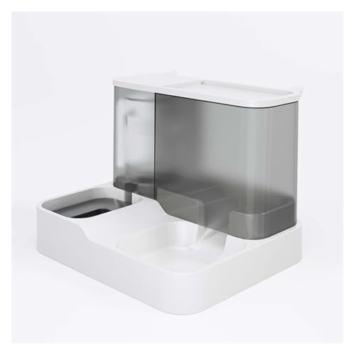 Automatischer Wasserspender für Katzen und Hunde, mit großer Kapazität, transparentes Design, kein Verschütten, Futternapf für Futter und Wasser, Schwarz Automatischer Wasserspender für Katzen und Hunde, mit großer Kapazität, transparentes Design, kein Verschütten, Futternapf für Futter und Wasser, Schwarz von CHUANYGU