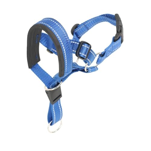 Bloepum Maulkorb für Hunde, Anti-Bell, atmungsaktiv, Nylon-Netz-Maulkorb mit reflektierenden Streifen, verstellbar, weiches Haustier-Trainingshalsband für kleine, mittelgroße und große Hunde, Größe L Bloepum Maulkorb für Hunde, Anti-Bell, atmungsaktiv, Nylon-Netz-Maulkorb mit reflektierenden Streifen, verstellbar, weiches Haustier-Trainingshalsband für kleine, mittelgroße und große Hunde, Größe L von CHUANYGU