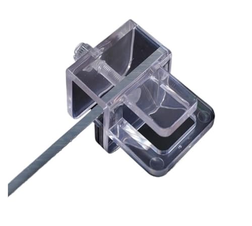 CHUANYGU 1 x Aquarium-Netzhalterungen, transparent, ABS-Kunststoff, für 20 mm dickes Glas, verstellbare Schraubbefestigung, Landschaftsnetz-Unterstützung CHUANYGU 1 x Aquarium-Netzhalterungen, transparent, ABS-Kunststoff, für 20 mm dickes Glas, verstellbare Schraubbefestigung, Landschaftsnetz-Unterstützung von CHUANYGU