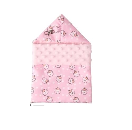 CHUANYGU Hamster-Hängebett – weiche pelzige Höhle für Kleintiere, Hamster, Kaninchen und Nagetiere, Käfigzubehör, 21 x 29 cm (Rosa) von CHUANYGU