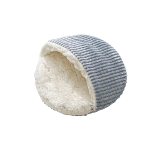 CHUANYGU Hamsterbett-Matte, waschbar, Plüsch-Nestunterlage für Kleintiere, Hamster, Igel und Chinchillas, zwei Größen erhältlich (Blau, S) von CHUANYGU