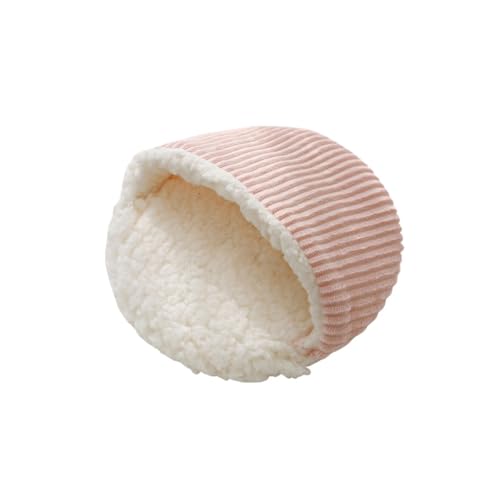 CHUANYGU Hamsterbettmatte, waschbar, Plüsch-Nestunterlage für Kleintiere, Hamster, Igel und Chinchillas, zwei Größen zur Auswahl, Rosa, S von CHUANYGU