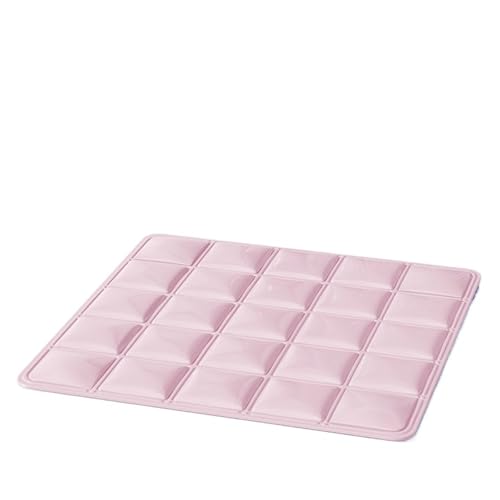 CHUANYGU Haustier-Kühlkissen mit Gel-Technologie, doppelseitig, atmungsaktiv, für Hunde und Katzen, waschbares Sommer-Eiskissen zur Wärmeentlastung (Rosa, 40 x 40 cm) von CHUANYGU