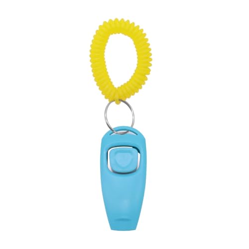 CHUANYGU Hundetraining Clicker und Pfeife mit verstellbarer Handschlaufe und Schlüsselring für Gehorsamsverhaltensbefehle Anwendbar für Hunde oder Katzen CHUANYGU Hundetraining Clicker und Pfeife mit verstellbarer Handschlaufe und Schlüsselring für Gehorsamsverhaltensbefehle Anwendbar für Hunde oder Katzen von CHUANYGU