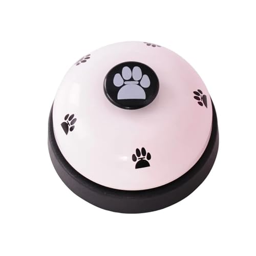 CHUANYGU Interaktive Trainingsglocke für Hunde, Welpen, Fütterung, Anruf, Haustier-Kommunikationstaste, anwendbar für Hunde, Katzen, Mahlzeit-Training, niedliche Handdrückglocke, Weiß CHUANYGU Interaktive Trainingsglocke für Hunde, Welpen, Fütterung, Anruf, Haustier-Kommunikationstaste, anwendbar für Hunde, Katzen, Mahlzeit-Training, niedliche Handdrückglocke, Weiß von CHUANYGU