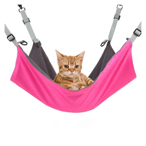 CHUANYGU Katzenhängematte zum Aufhängen, mit verstellbaren Trägern, wasserdicht, Käfig, Haustierbett für Katzen, Welpen, Kaninchen, kleine Haustiere, blau, weiches Flanell, für alle Jahreszeiten CHUANYGU Katzenhängematte zum Aufhängen, mit verstellbaren Trägern, wasserdicht, Käfig, Haustierbett für Katzen, Welpen, Kaninchen, kleine Haustiere, blau, weiches Flanell, für alle Jahreszeiten von CHUANYGU