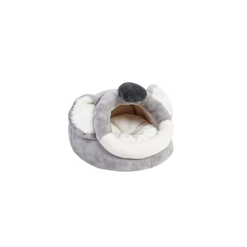 CHUANYGU Kleintierversteck Bett – Winterwarmes Plüschnest für Hamster, Igel und Meerschweinchen, herausnehmbares Flanellfutter mit rutschfester Unterseite (A,S) von CHUANYGU