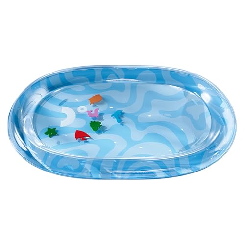CHUANYGU Kühlmatte für Hunde und Katzen mit schwimmenden Fischen, verdickte rutschfeste Haustierspielmatte, interaktives Wasserbett für den Innenbereich im Sommer (B,XL) von CHUANYGU