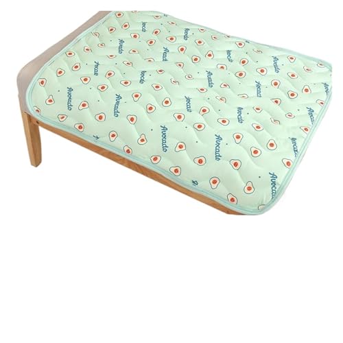 CHUANYGU Kühlmatte für Katzen für den Sommer, atmungsaktive Eisseide, Haustierunterlage für kleine Hunde und Katzen, wendbare Sofadecke und Hundehütte mit rutschfester Unterseite, Grün, XS von CHUANYGU