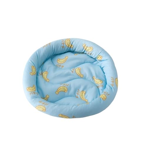 CHUANYGU Kühlmatte für Kleintiere, weiches Hamsterbett, Igel, Mäuse und Frettchen, atmungsaktives PP-Baumwollkissen in 2 Größen (Blau, L) von CHUANYGU