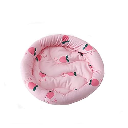 CHUANYGU Kühlmatte für Kleintiere, weiches Hamsterbett, Igel, Mäuse und Frettchen, atmungsaktives PP-Baumwollkissen in 2 Größen (Rosa, L) von CHUANYGU