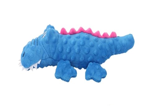 CHUANYGU Langlebiges Krokodil-Plüsch-Hundespielzeug mit Quietscher und Knisterpapier, kaufest für große, mittelgroße und kleine Hunde, weiches interaktives Spielen, Blau CHUANYGU Langlebiges Krokodil-Plüsch-Hundespielzeug mit Quietscher und Knisterpapier, kaufest für große, mittelgroße und kleine Hunde, weiches interaktives Spielen, Blau von CHUANYGU
