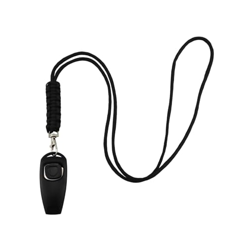 CHUANYGU Professionelles Hundetrainingspfeife und Clicker-Set mit Umhängeband für Gehorsams-Bell-Kontrolle, Gehverhaltensbefehle und Haustierdisziplin CHUANYGU Professionelles Hundetrainingspfeife und Clicker-Set mit Umhängeband für Gehorsams-Bell-Kontrolle, Gehverhaltensbefehle und Haustierdisziplin von CHUANYGU