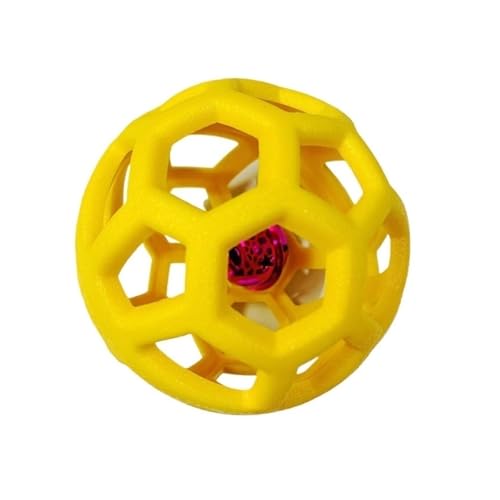 CHUANYGU TPR Kauball für Haustiere mit Glocke – 9 cm, orangefarbenes Zahnspielzeug für Hunde und Katzen, interaktiver Gummiball für Zahnreinigung und Spielzeit CHUANYGU TPR Kauball für Haustiere mit Glocke – 9 cm, orangefarbenes Zahnspielzeug für Hunde und Katzen, interaktiver Gummiball für Zahnreinigung und Spielzeit von CHUANYGU