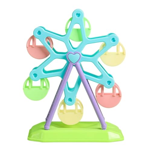 CHUANYGU Vogelfutter-Rad Spielzeug – Drehbarer Futterspender für Papageien Wellensittiche Sittiche – Käfigmontierter Riesenrad-Leckerli-Halter CHUANYGU Vogelfutter-Rad Spielzeug – Drehbarer Futterspender für Papageien Wellensittiche Sittiche – Käfigmontierter Riesenrad-Leckerli-Halter von CHUANYGU