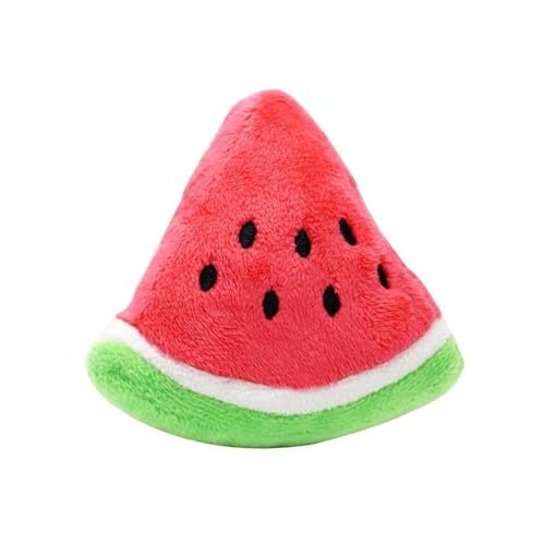 CHUANYGU Wassermelone Plüsch Hundespielzeug mit Quietscher - Weiches Kauspielzeug für kleine und große Hunde - Lustiges interaktives Haustierspiel CHUANYGU Wassermelone Plüsch Hundespielzeug mit Quietscher - Weiches Kauspielzeug für kleine und große Hunde - Lustiges interaktives Haustierspiel von CHUANYGU