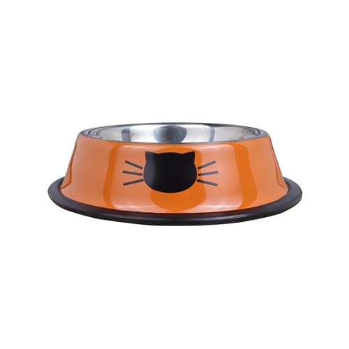 Flache Katzennäpfe aus Edelstahl, auslaufsicher, doppelter Futternapf für Haustiere, abnehmbar, langsamer Futternapf, rutschfest, für kleine Haustiere, 1 Stück Flache Katzennäpfe aus Edelstahl, auslaufsicher, doppelter Futternapf für Haustiere, abnehmbar, langsamer Futternapf, rutschfest, für kleine Haustiere, 1 Stück von CHUANYGU