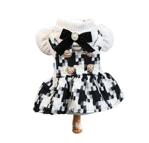 Glitzerndes Prinzessinnenkleid für kleine Hunde, glitzerndes Party-Outfit, Urlaub, formelle Kleidung (Liebe, Größe S) von CHUANYGU