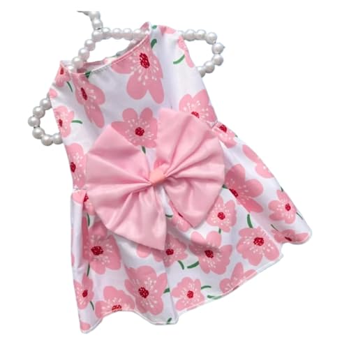 Hunde-Smoking-Shirt, formelles Welpenhochzeitskostüm, Fliege, Haustieranzug für männliche Hunde, Outfits für Hochzeit, Geburtstag, Party, Kleidung (Rosa, S) von CHUANYGU