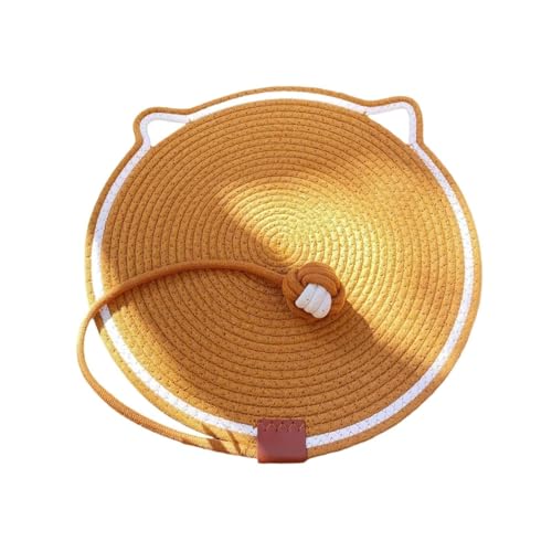 Katzenkratzmatte für Möbel – Mehrzweck-Seil-Kratzmatte für Sofa, Couch und Böden, rutschfestes Design (Gelb/Karamell, 50 cm) (Karamell) von CHUANYGU