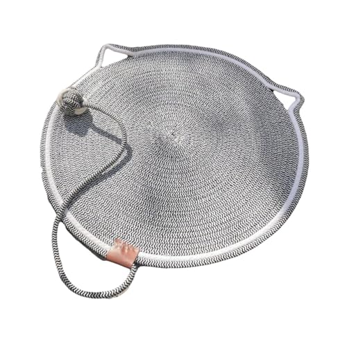 Katzenkratzmatte für Möbel – Mehrzweck-Seil-Kratzmatte für Sofa, Couch und Böden, rutschfestes Design (Gelb/Karamell, 50 cm) (Schwarzweiß) von CHUANYGU