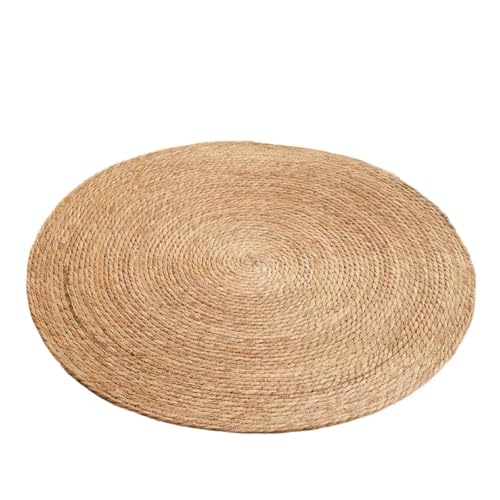 Kratzmatte für Katzen, natürliches Rohrkolbengras, rund, handgewebt, für Möbelschutz, 61 cm und 101,6 cm Durchmesser, Größe S Kratzmatte für Katzen, natürliches Rohrkolbengras, rund, handgewebt, für Möbelschutz, 61 cm und 101,6 cm Durchmesser, Größe S von CHUANYGU