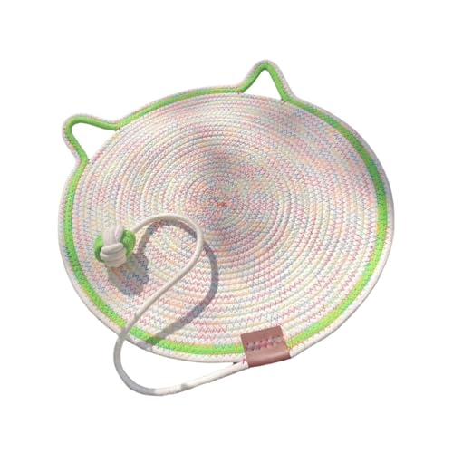 Kratzmatte für Möbel – Mehrzweck-Kratzmatte aus Seil für Sofa, Couch und Böden, rutschfestes Design (Gelb/Karamell, 50 cm) (Farbe: Grün) von CHUANYGU