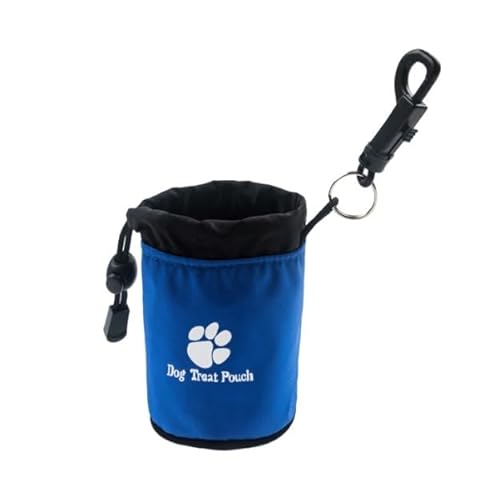 Leckerli-Trainingstasche für Hunde mit Gürtelclip, Nylon-Snacktasche für Gehorsam, einfacher Zugriff, Futterspender, kleine bis große Hunde (blau) von CHUANYGU