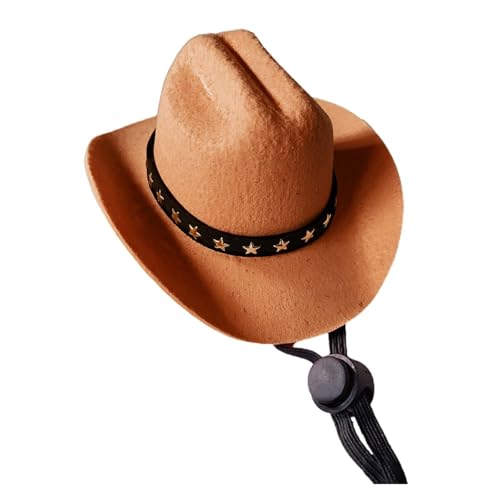 Lustiger Cowboyhut für Haustiere, verstellbare Stern-Kopfbedeckung für Katzen und Hunde, leichtes Kostüm, Halloween, Foto-Requisiten, Party, Verkleidung, Cosplay (S) von CHUANYGU