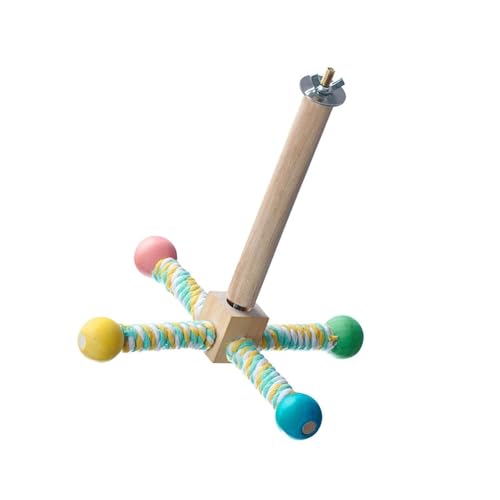 Papageien-Windmühlen-Sitzstange, Vogelkäfig-Spielzeug, Übungs-Spielständer für Sittiche, Nymphensittiche, Sittiche, kleine und mittelgroße Vögel Papageien-Windmühlen-Sitzstange, Vogelkäfig-Spielzeug, Übungs-Spielständer für Sittiche, Nymphensittiche, Sittiche, kleine und mittelgroße Vögel von CHUANYGU