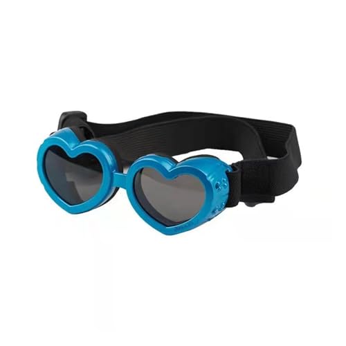 Sonnenbrille für kleine Hunde, UV-Schutz, Herzform, verstellbarer Riemen, Anti-Beschlag, winddicht, für Hunde und Katzen, für Outdoor-Abenteuer Sonnenbrille für kleine Hunde, UV-Schutz, Herzform, verstellbarer Riemen, Anti-Beschlag, winddicht, für Hunde und Katzen, für Outdoor-Abenteuer von CHUANYGU