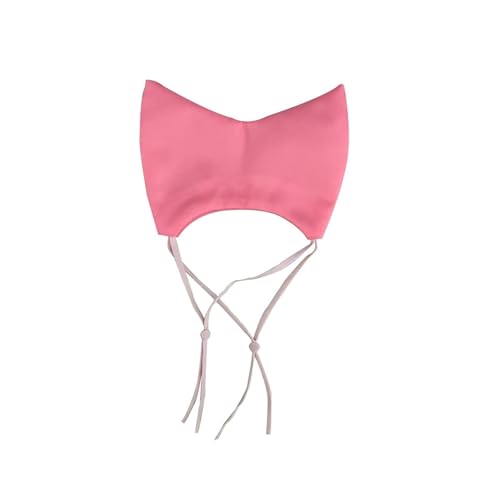 Wasserfeste Duschhaube für Katzen, zum Baden, weich, verstellbar, Ohrenschutz, Haustierpflege-Zubehör, anwendbar für verschiedene Größen von Katzen, Heimgebrauch (Rosa) von CHUANYGU