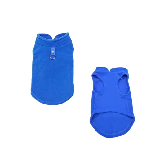 Winter-Fleece-Hundemantel mit D-Ring – warme Haustierweste für kleine Rassen, einschließlich Chihuahua, Französische Bulldogge und Yorkshire Terrier (S) von CHUANYGU