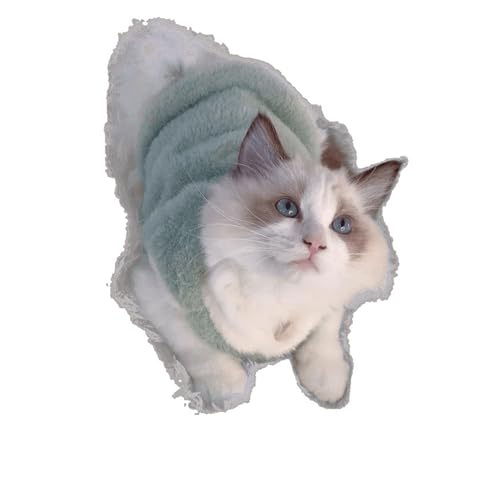 Winter-Kätzchen-Pullover, warme Fleece-Bekleidung für kleine Katzen und Hunde, mit verstellbarer Passform, geeignet für Herbst- und Wintersaison, Größe L von CHUANYGU