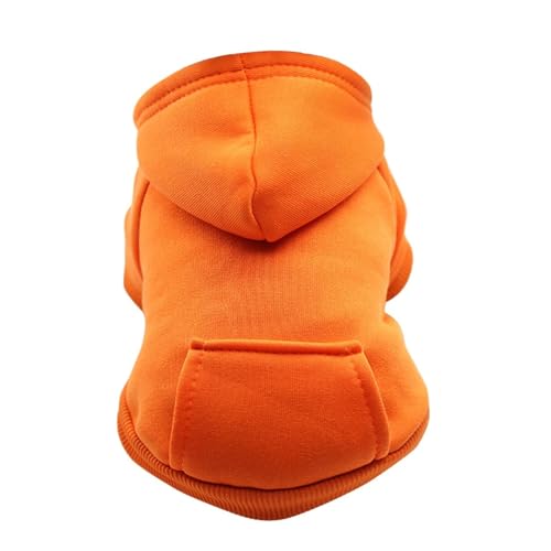 Winterpullover für kleine Hunde - Warmer Welpen mit Kapuze mit Tasche Gemütlich Herbstkleidung für mittelgroße Hunde oder Mädchen Pet Outfit Niedliche Hundebekleidung (XL) von CHUANYGU