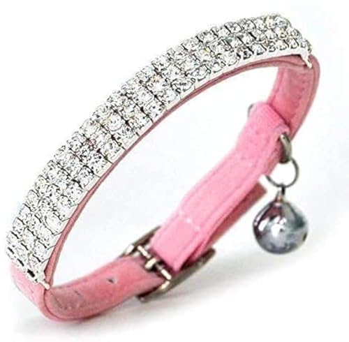 CHUKCHI Hukchi weiches verstellbares Samt-Halsband mit Strasssteinchen und Glocken, 27,9 cm, für kleine Hunde und Katzen … CHUKCHI Hukchi weiches verstellbares Samt-Halsband mit Strasssteinchen und Glocken, 27,9 cm, für kleine Hunde und Katzen … von CHUKCHI