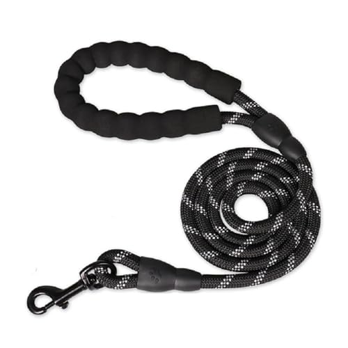 Hundegeschirr, Leine, kein Ziehen, Hundegeschirre, Weste, Outdoor-Gehgurt, Leine, Geschirr for kleine, mittelgroße und große Hunde, Schäferhundeweste (Color : Black 1.0X150CM, Size : L) von CHUNING