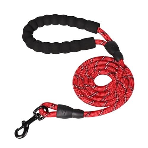 Hundegeschirr, Leine, kein Ziehen, Hundegeschirre, Weste, Outdoor-Gehgurt, Leine, Geschirr for kleine, mittelgroße und große Hunde, Schäferhundeweste (Color : Red 1.0X150CM, Size : L) von CHUNING