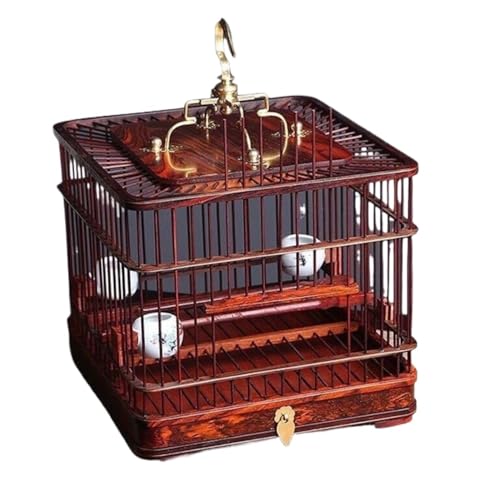 Palisander Quadratischer Vogelkäfig Haushalt Mit Schubladen Flugkäfig for Hof Im Freien Palisander Quadratischer Vogelkäfig Haushalt Mit Schubladen Flugkäfig for Hof Im Freien von CHUNXVLI