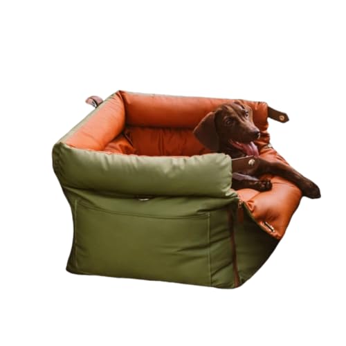 Chunyagok Hundetasche Haustiertragetasche & Reiseprodukte für Hunde zur Autositzbefestigung mit doppelseitigem Kissen 55 × 45 x 50 cm von CHUNYAGOK