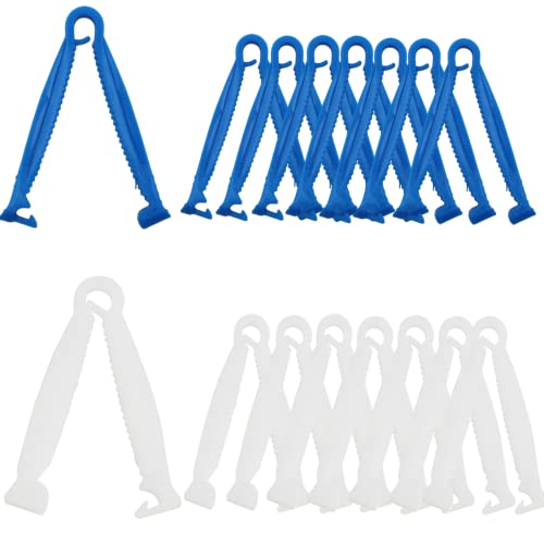 CHUNZHILAI Wiederverwendbare Nabelschnurklemmen für Welpen, Kunststoff, blau, weiß, Ferkel, Nabelschnur-Klemme, Tiere, Lamm, Ziege, Welpen, Welpe, 16 Stück CHUNZHILAI Wiederverwendbare Nabelschnurklemmen für Welpen, Kunststoff, blau, weiß, Ferkel, Nabelschnur-Klemme, Tiere, Lamm, Ziege, Welpen, Welpe, 16 Stück von CHUNZHILAI