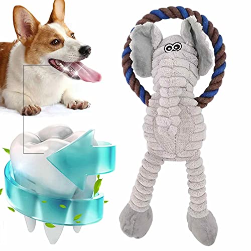 CHUYE Kuscheltier Hund Kauspielzeug, Zahnputzkauen Welpenspielzeug, Beißspielzeug für Welpen für die Zahngesundheit, Kauspielzeug für kleine Haustiere, interaktives Welpenspielzeug von CHUYE
