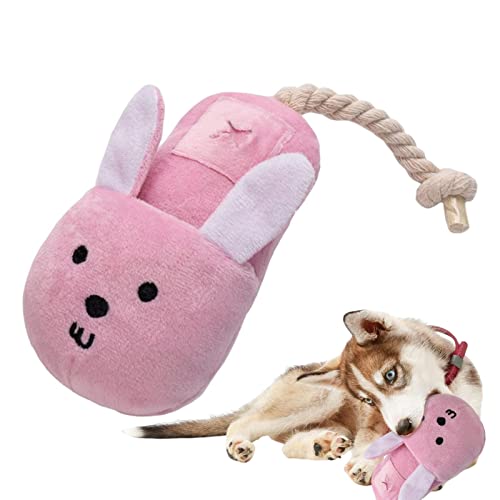 CHUYE Schnüffelspielzeug für Hunde,Lovely Slipper Dogs Schnüffelmatte Quietschendes Spielzeug - Hunde-Puzzle-Spielzeug für Welpen, kleine und mittelgroße Hunde, lustiges Hunde-Aktivitätsspielzeug von CHUYE