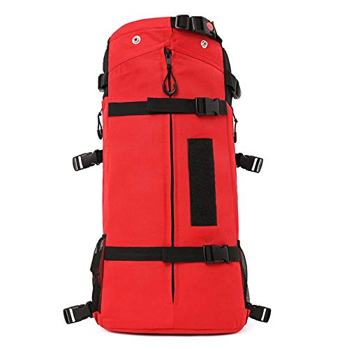 CHYIR Hundetrager-Rucksack, verstellbare Haustier-Reisetasche, Easy-Fit für kleine, mittelgroße Hunde für Reisen, Wandern, Outdoor-Einsatz (rot) von CHYIR