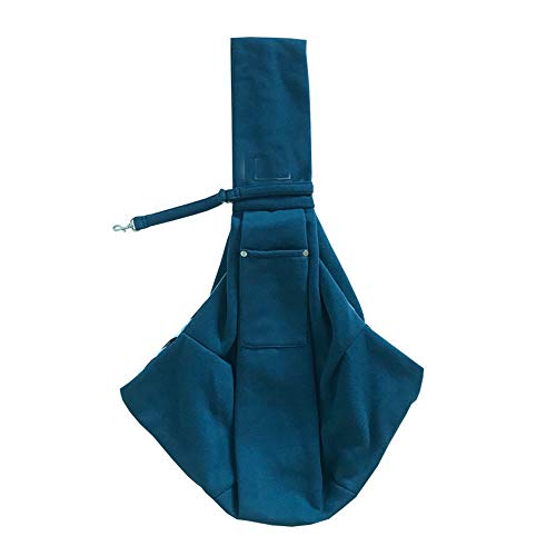 Doppelseitige Tragetasche für Hunde und Katzen, mit Tasche für Spaziergänge im Freien, Blau von CHYIR